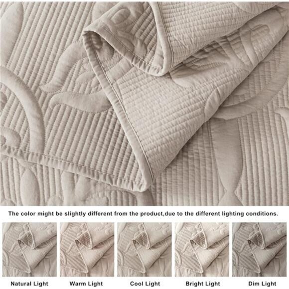 Quilt California Cal King Size Bedding Sets with Pillow Shams, Boho Oversized - Picture 5 of 8